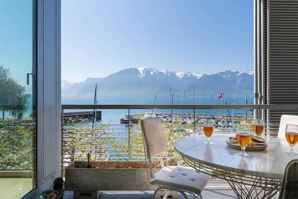 Lakeside-Apartment-1 Grand Appartement Familial Avec Terrasses Et Vue Panoramique Vevey Exterior photo