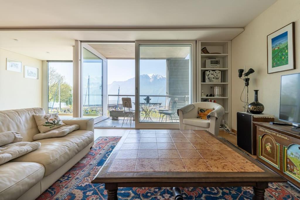 Lakeside-Apartment-1 Grand Appartement Familial Avec Terrasses Et Vue Panoramique Vevey Exterior photo